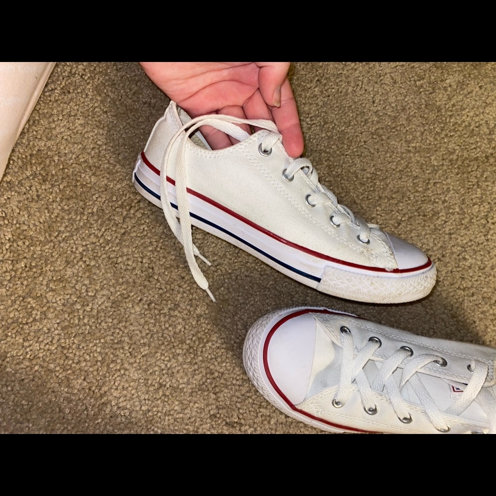 White low top converse